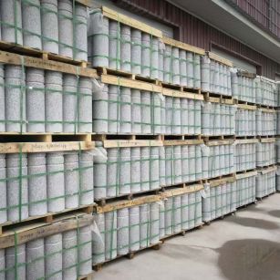 浙江 芝麻白挡车柱、阻车桩、隔离柱