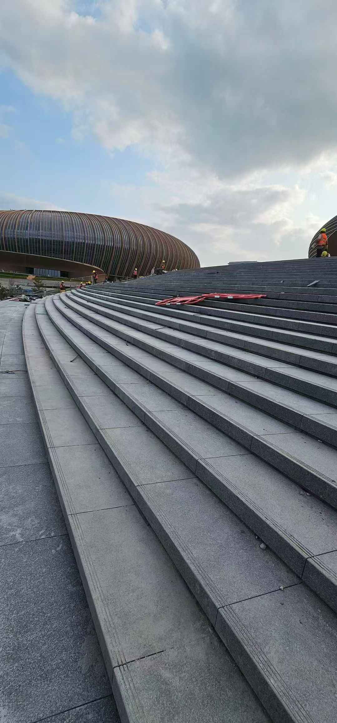 浙江 弧形整石台阶铺装效果图