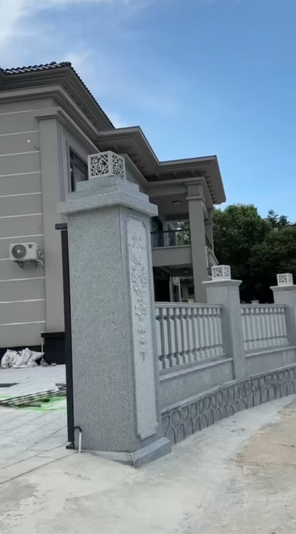 浙江 芝麻白别墅围墙栏杆，私人订制