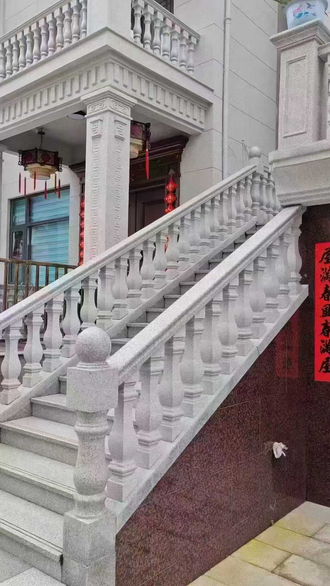 浙江 天然石材 阳台庭院护栏、栏杆