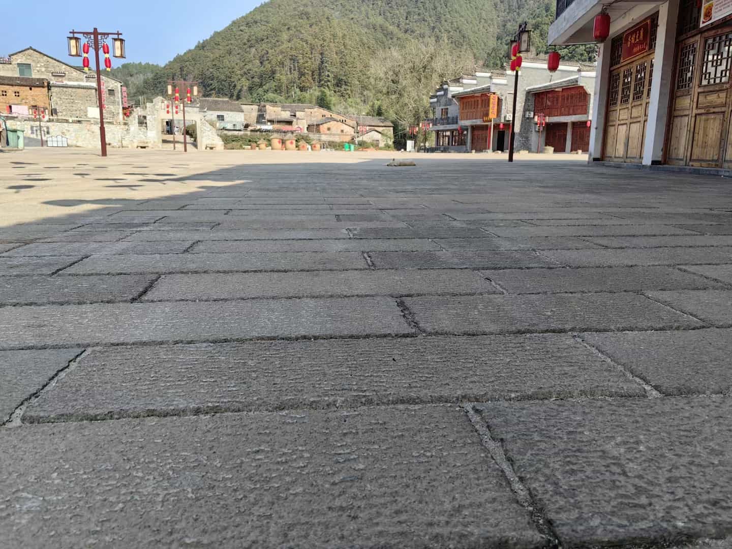 浙江仿古石铺装效果