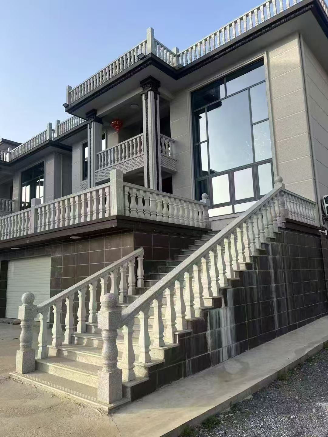 浙江 芝麻白别墅阳台栏杆，楼梯栏杆