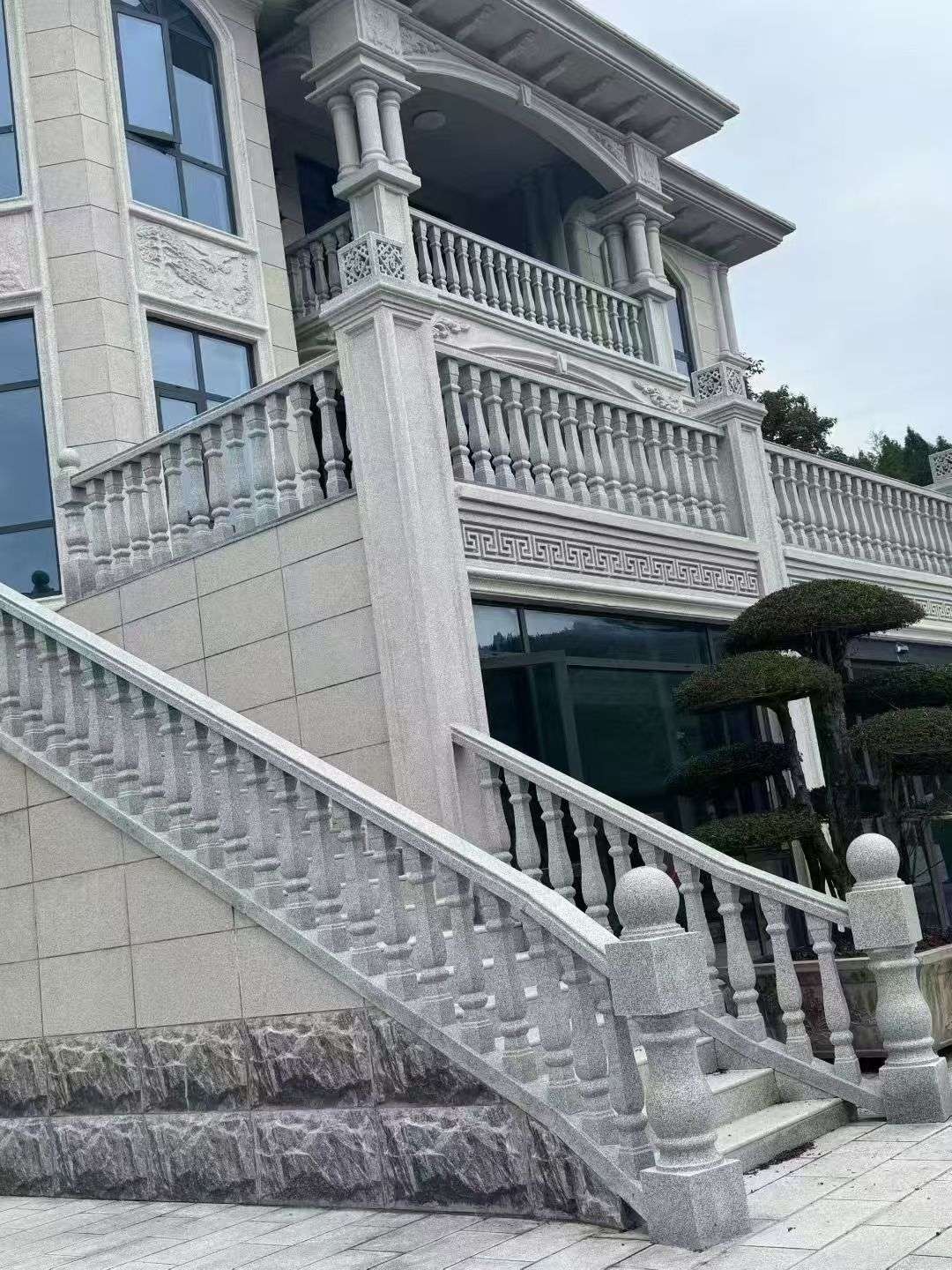 浙江 芝麻白别墅，栏杆