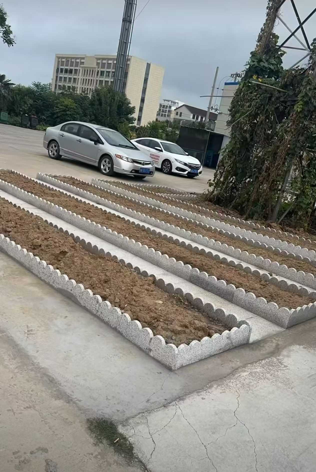 浙江 花边石、花围石、花园石安装效果