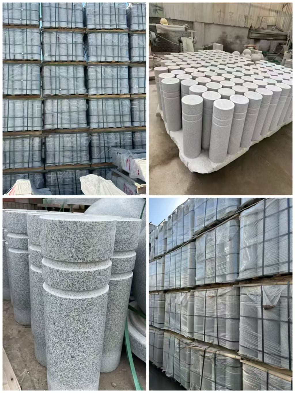 浙江 芝麻白花岗岩挡车柱、隔离柱多少钱