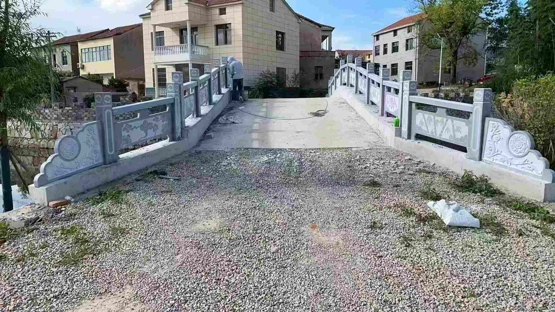 浙江 芝麻灰花岗岩桥栏杆